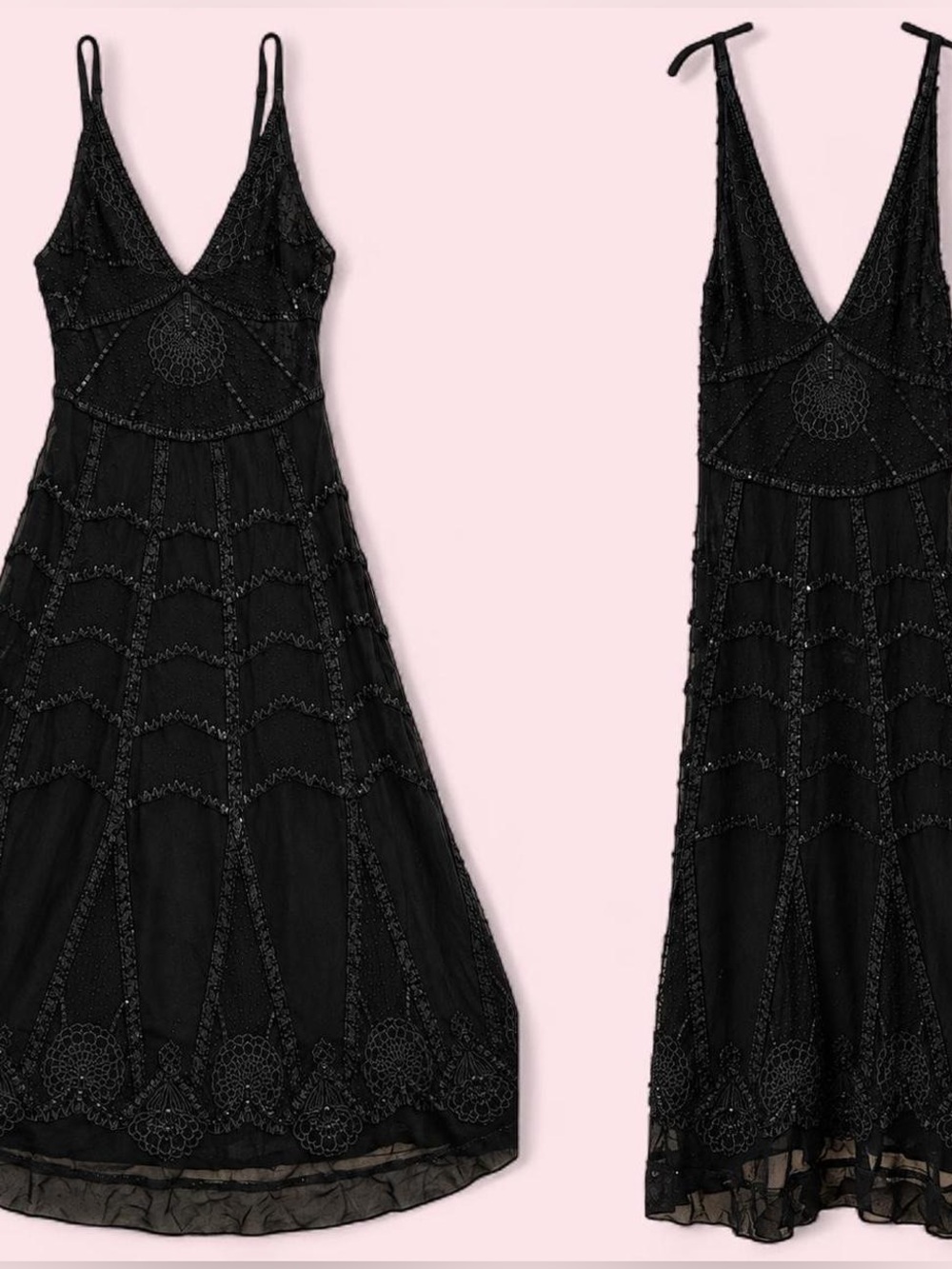 Roberto Cavalli, Just Cavalli dark fairy elegant bead dress